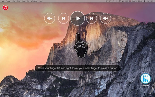 [OS X] ControlAir: Application to control music by gestures Picture 2